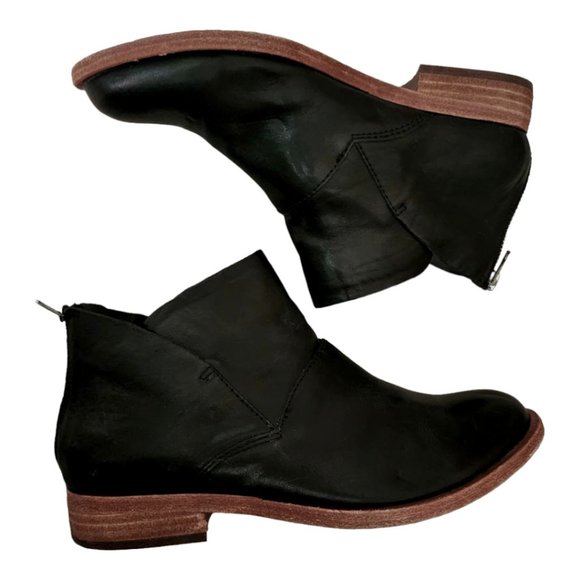 Kork-Ease Black Soft Leather Ryder Booties Women's Size 7 - Picture 3 of 9